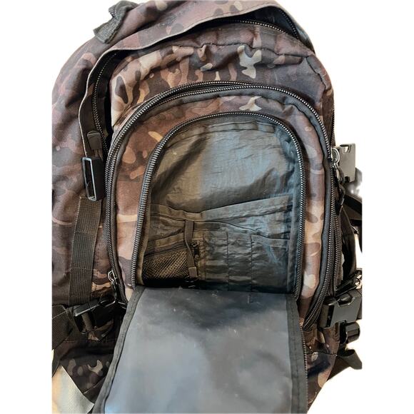 Mercury Brown Black Camo XL Tactical Backpack - Picture 3 of 5